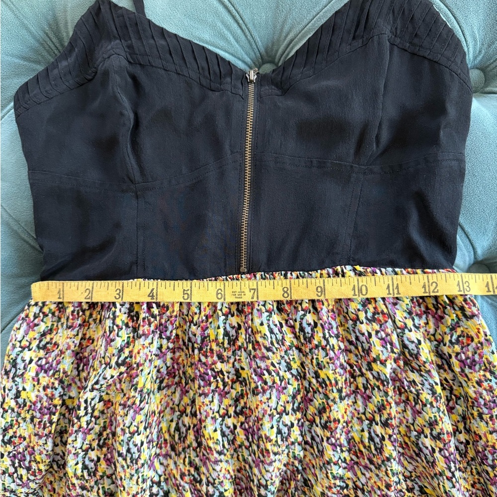 ✨ Anthropologie Moulinette Soeurs Graduation Dress Black Floral Silk Size 4 ✨ - Picture 10 of 13
